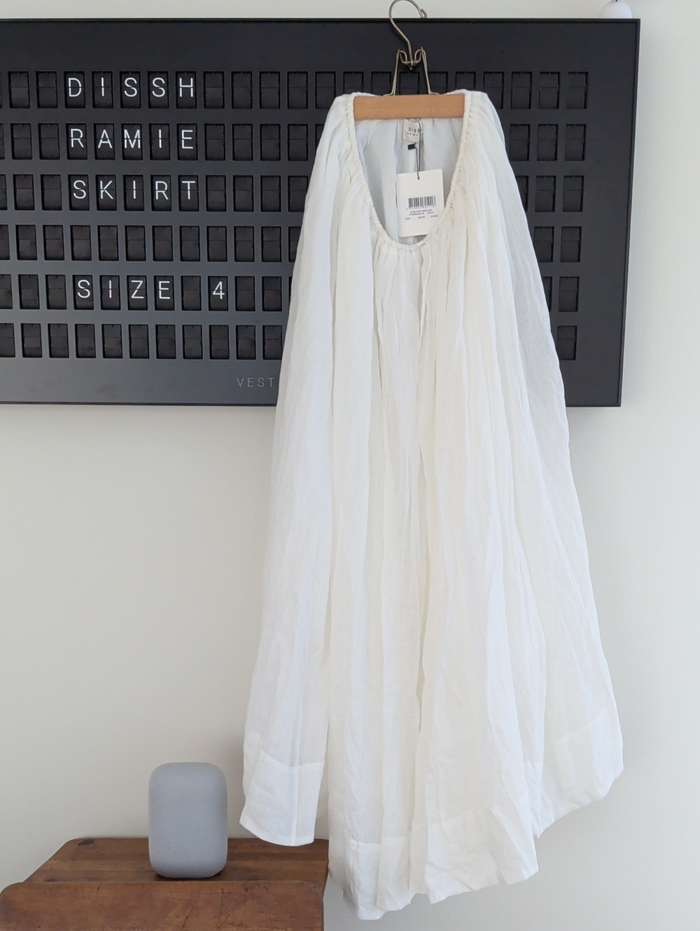 DISSH 100% Ramie Skirt- Size 4